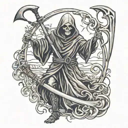 Grim Reaper With Scythe