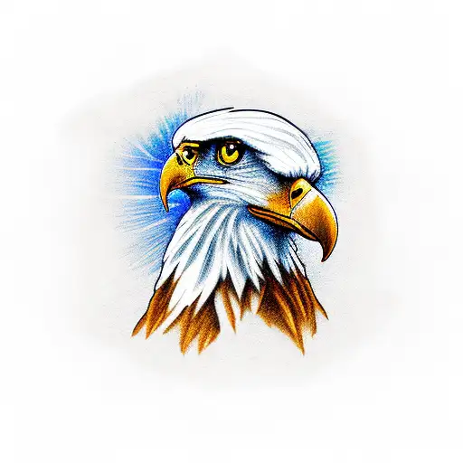 Eagle Holding A Scro