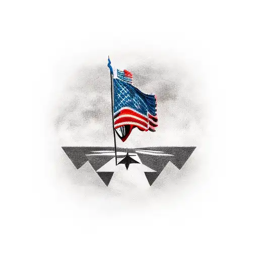 Flag Father Army Mechanic Memorial