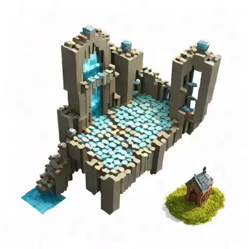 The Gates Of Heaven Built Out Of Legos