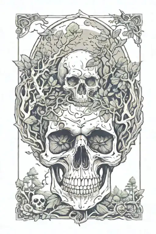 Skull Forest Scene