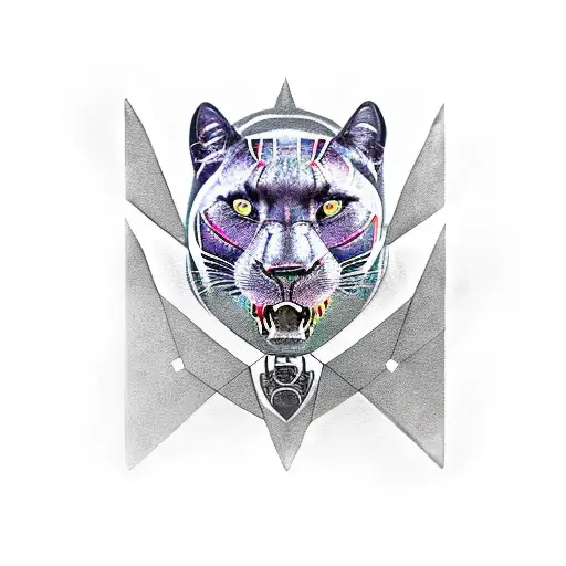 A Black Panther On A Chessboard