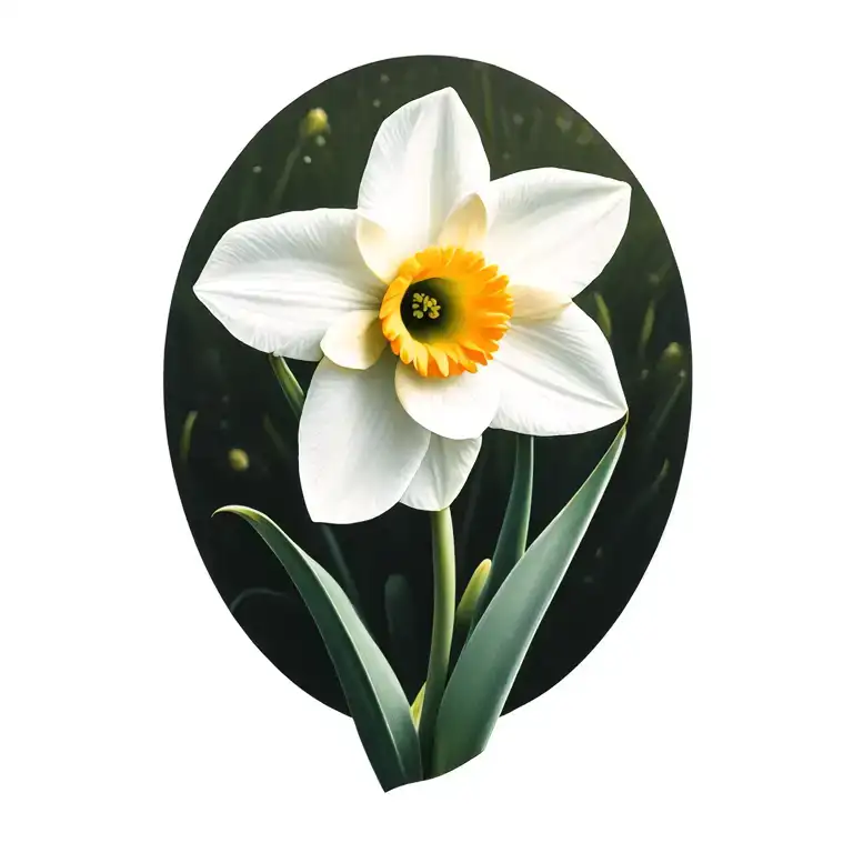 White Daffodil Vibrant