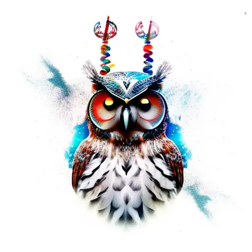 Abstract Owl Viking