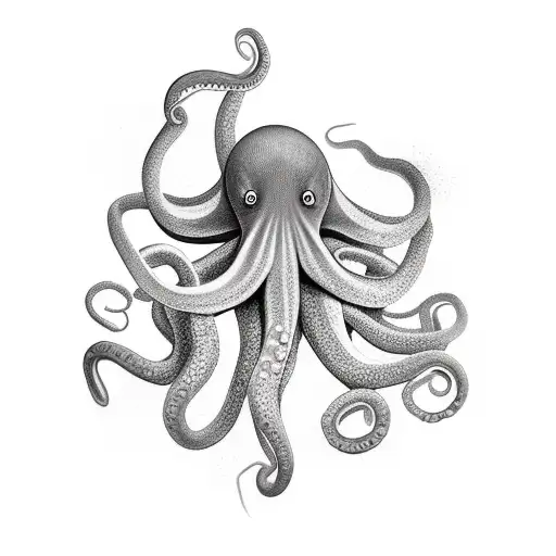 Octopus Wrapped Around Arm