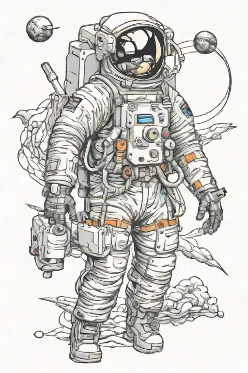 Astronaut Exploring