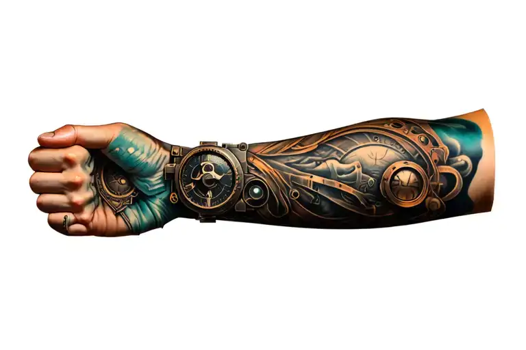 Steampunk Showing Inner Forearm