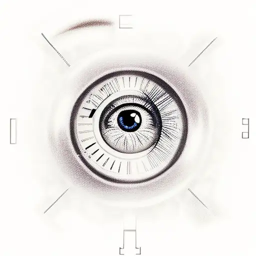 Eye Inside A Mechanical Clock