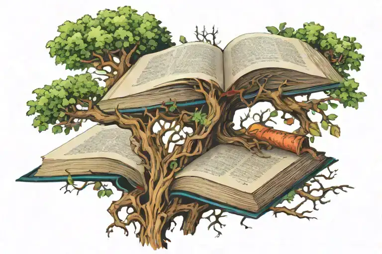 Book And Tree Of Knowledge