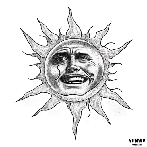Sun With A Cowboy Hate On It