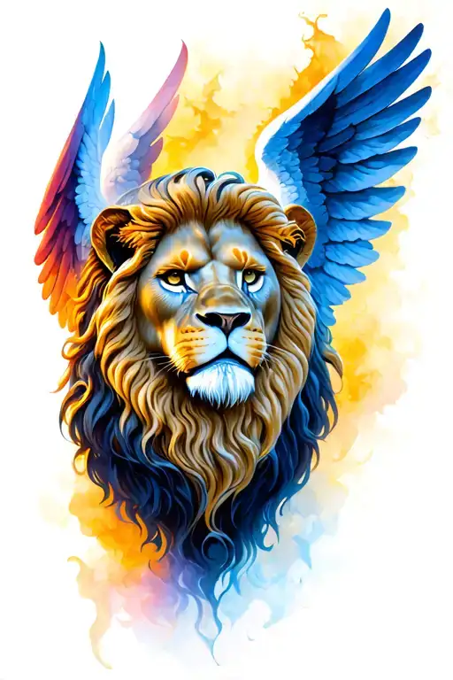 Lion Head Angel Worrier