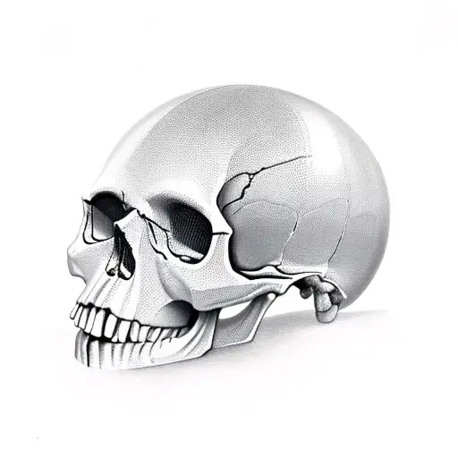 Skull In An Helmet