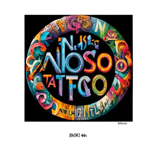 Circle Made Of Letters