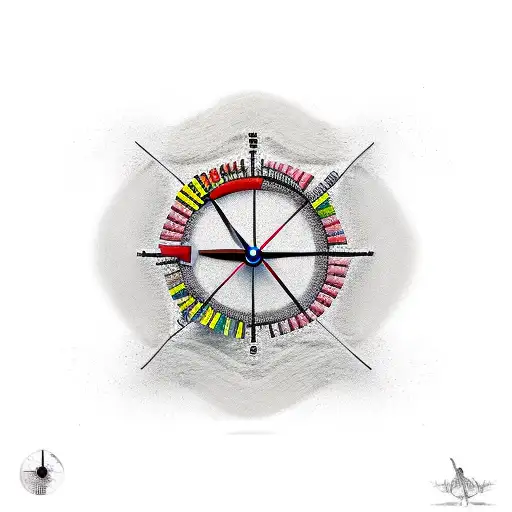 Sand Clock Representing Life And Death