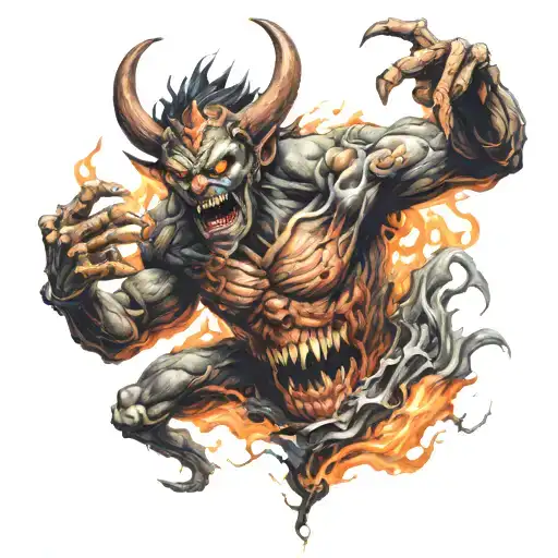 A Demon Escaping Hell