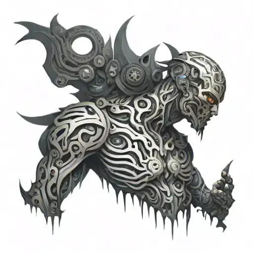 Neo Tribal Goth Cyborg