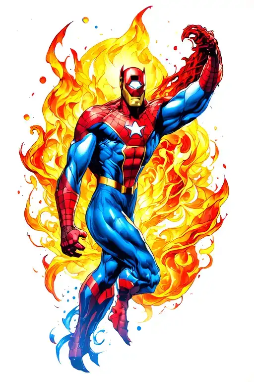 Marvel Sleeve Tattoo Design