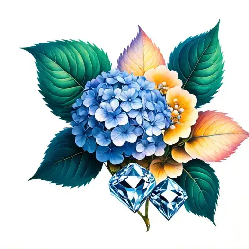 Hydrangea And Diamond