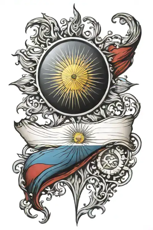 Argentinian Flag Sun