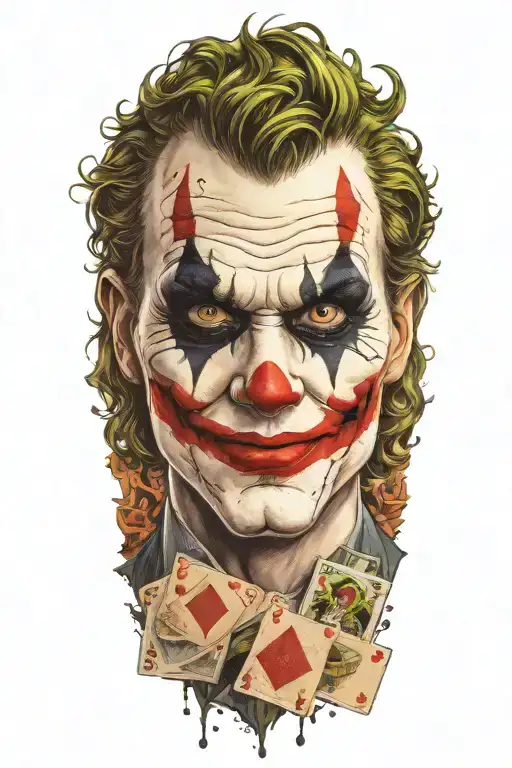 Joker With Joker Card Background