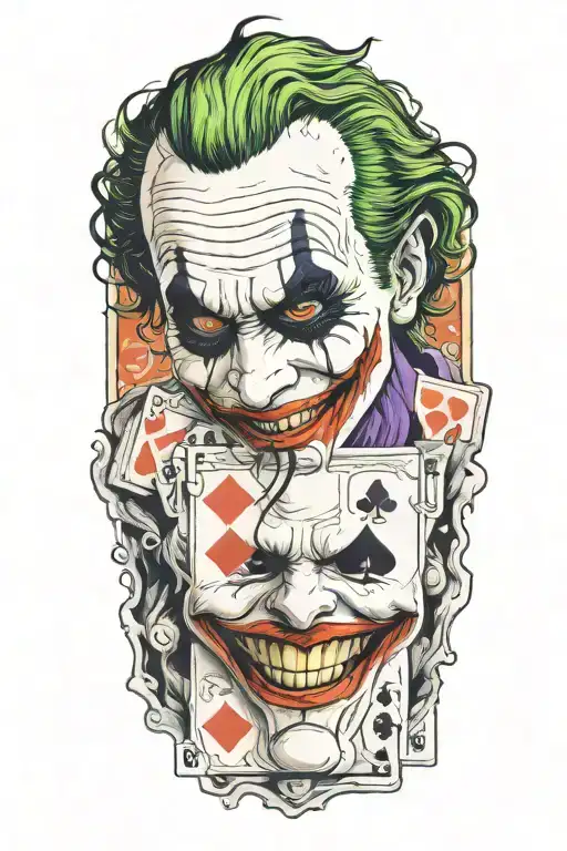 Joker With Suicide King Card Background