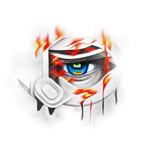Samurai With Fire Eyes