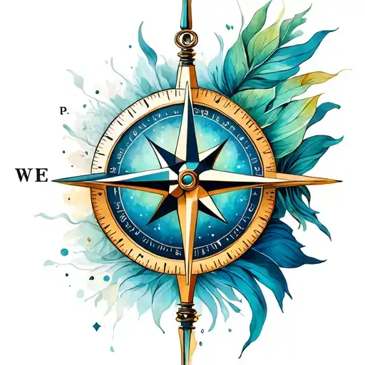 Compass Feminine Fine Line