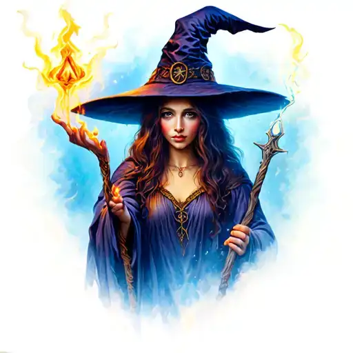 Witch Casting Spells