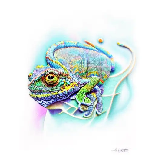 Psychedelic Chameleon