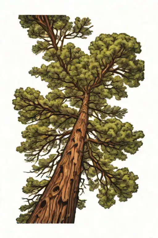 Redwood Forest Looking Up