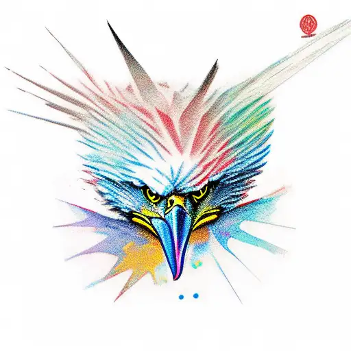 Eagle Catching A Prey