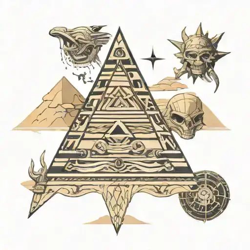 Alien Pyramid Native American Symbols