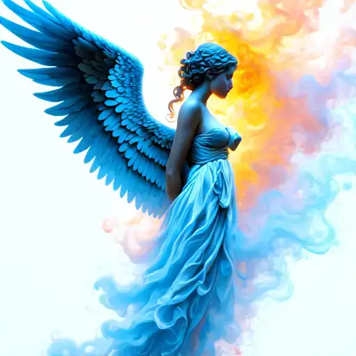 Angel Wing With Smoke