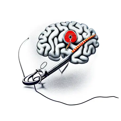 Brain With Fishing Hook