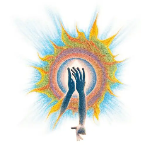 Man Being Blessed By The Sun