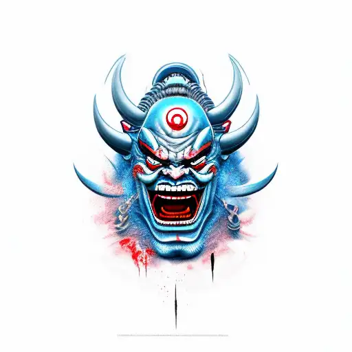 Japanese Evil Oni Mask