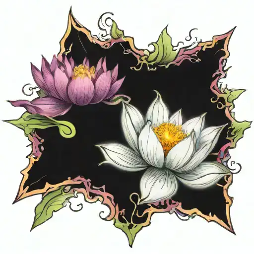 A Radiant Satr Complain With Lotus