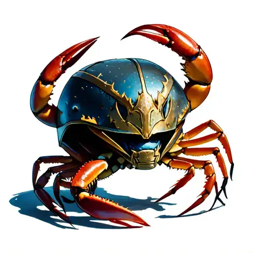 Crab Coming Out Of Loki's Helmet From Marvel