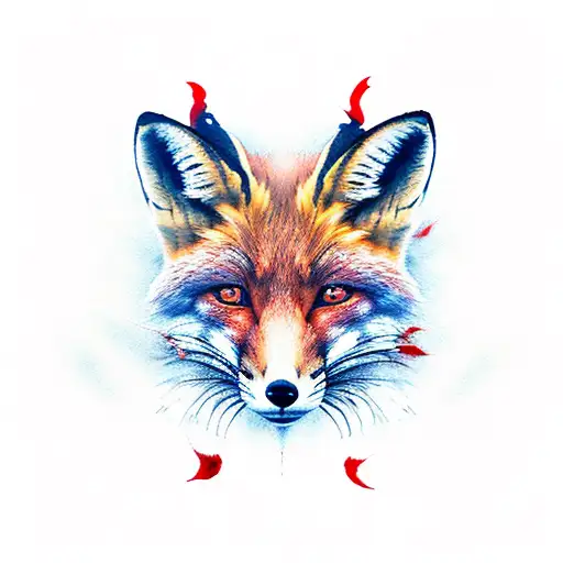 Whole Fox Demon With Red Detail