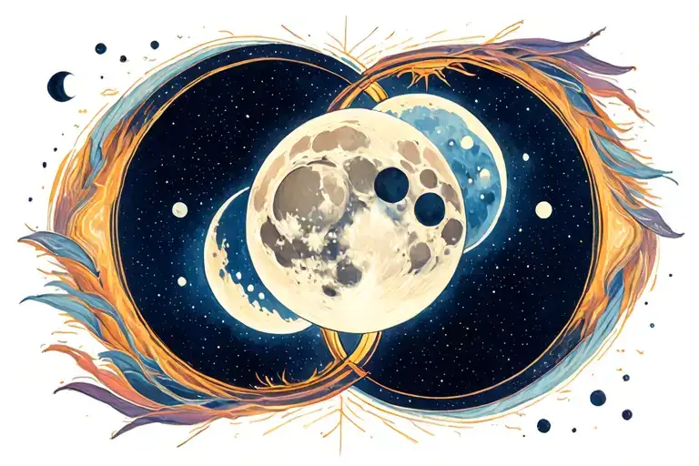 Moon Phases Intertwined