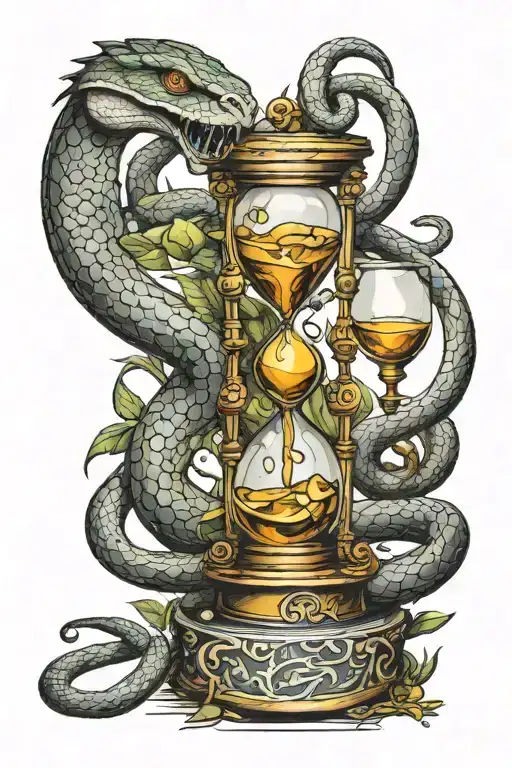 Snake And Hourglass And Power