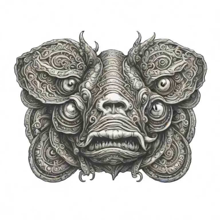 Three Eyed Bullhead From Front