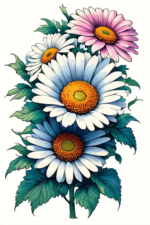 Chrysanthemum And Daisy Flower