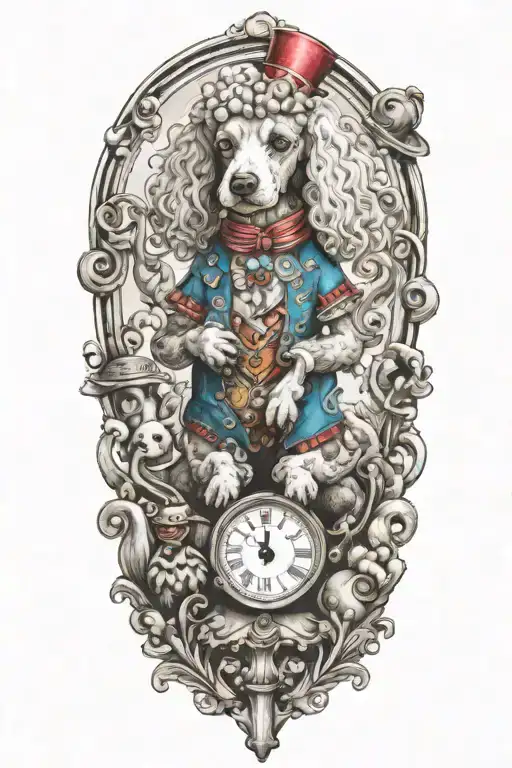 Alice In Wonderland Poodle Looking