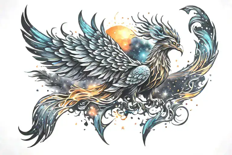 Galactic Phoenix Rising Into Stars