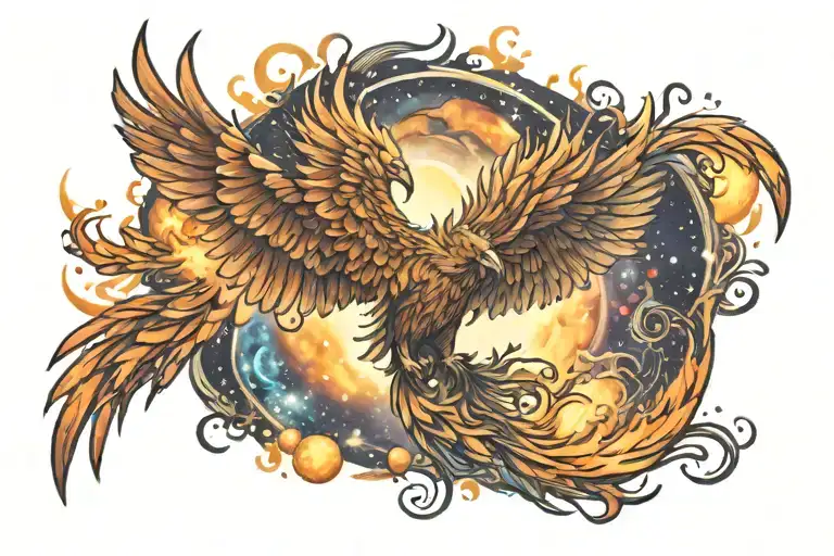 Galactic Phoenix Rising Into Milky Way