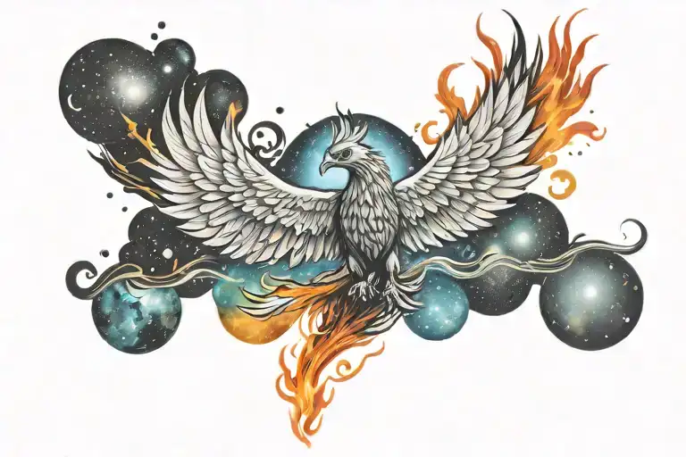 Galactic Phoenix Rising Into Milky Way