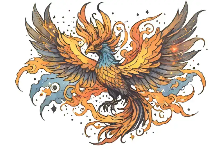 Galactic Phoenix Rising Into Milky Way