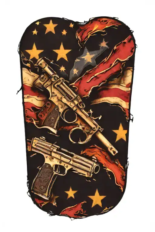 Tattered And Torn 2Nd Amendment Flag
