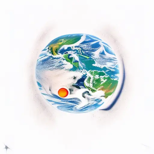 Astronaut And The Earth